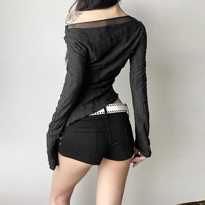 Punk Mesh Black Top