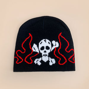 Punk Skull Beanie Y2K