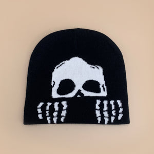 Punk Skull Beanie Y2K
