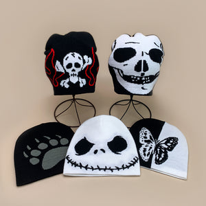 Punk Skull Beanie Y2K
