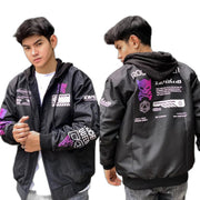 veste cyberpunk violette