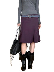 Purple Mermaid Skirt Y2K