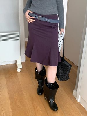 Purple Mermaid Skirt Y2K