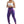 Purple Tie-Dye Scrunch Butt Leggings - product view on white background