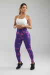 Purple Tie-Dye Scrunch Butt Leggings
