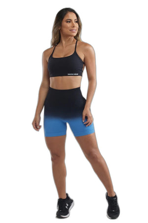 Push Up Booty Shorts Two-Tone - product view on white background