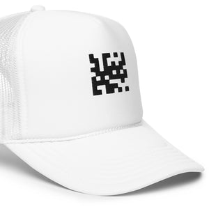 QR Code Trucker Hat White