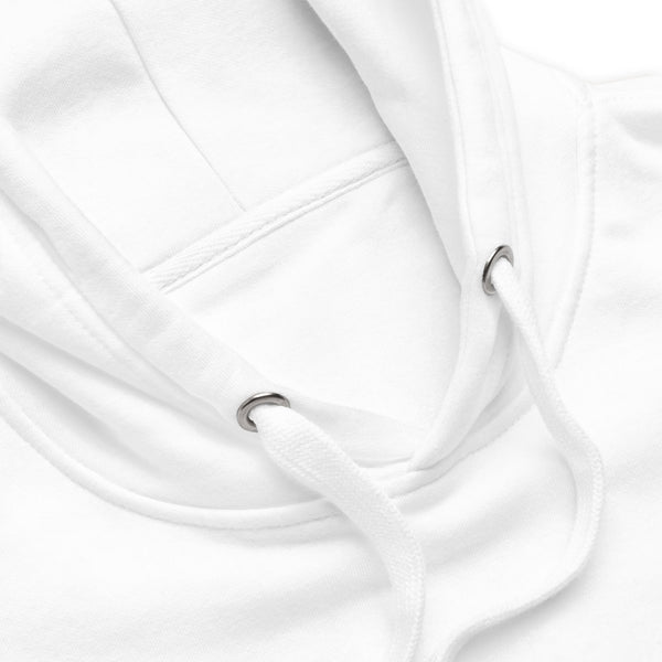 Quality White Embroidered Hoodie