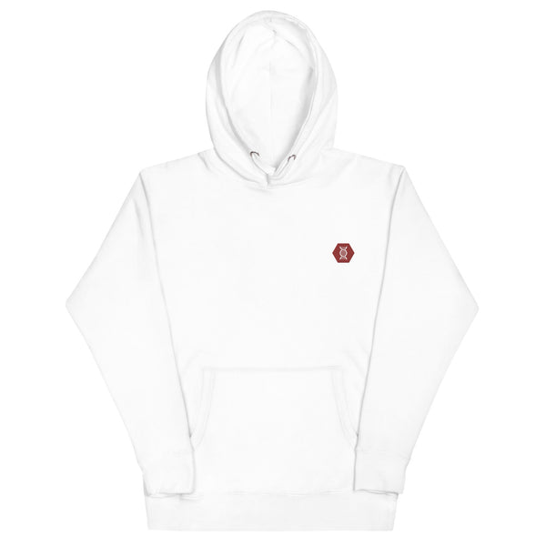 Quality White Embroidered Sophisticated Hoodie