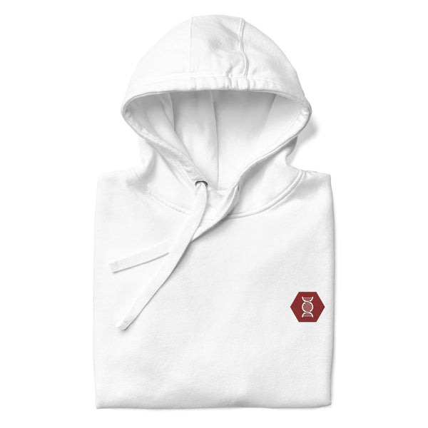 Quality White Embroidered Sophisticated Hoodie