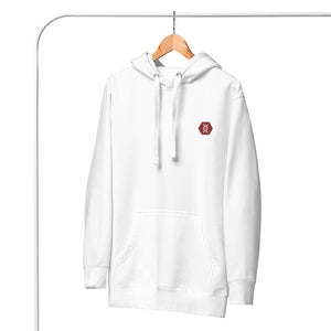 Quality White Embroidered Sophisticated Hoodie