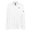 Pull adidas à zip 1/4 Blanc