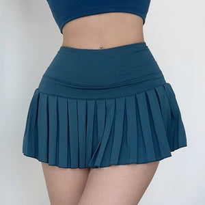 Quick Dry Black Skort