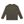 Back of the Brown long sleeve gym shirt laid flat, showing the raglan seams and tonal side panels