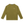 Olive Green raglan long sleeve shirt laid flat, front view with heathered knit and curved side panels
