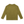 Olive Green long sleeve gym shirt seen from the back, laid flat with raglan sleeves and a straight hem