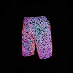 Rainbow Color Reflective Shorts