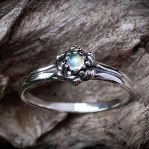 Rainbow Moonstone Ring