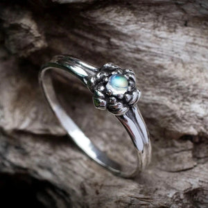 Rainbow Moonstone Ring