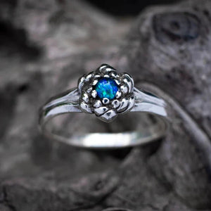 Rainbow Moonstone Ring