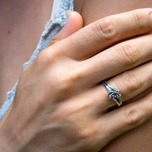 Rainbow Moonstone Ring