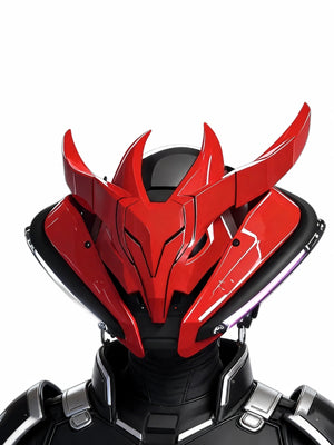 Rave LED Cyberpunk Helmet - product view on white background