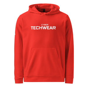 Red Adidas fleece hoodie