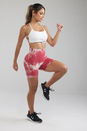 Red and White Booty Shorts