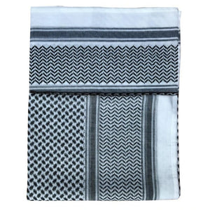 Red and White Shemagh Scarf