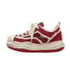 Red Broken Style Shoes Y2K