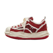 Zapatos rojos estilo roto Y2K
