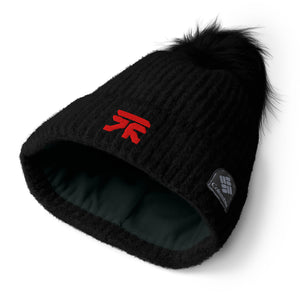 Red Columbia beanie