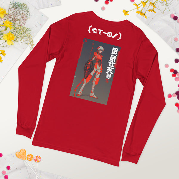 Red Long Sleeve Graphic Tees