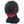 Red and black cyberpunk mask with a single glowing ring eye