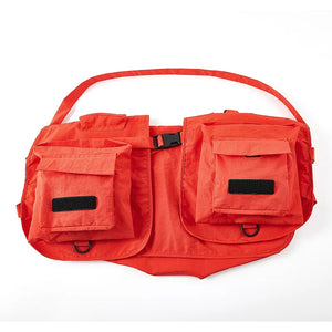 Red Sport Cargo Vest