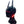 Matte black cyberpunk helmet with antenna blades and red light strips