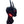 Matte black cyberpunk helmet with antenna blades and red light strips