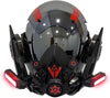 Red Tech Cyberpunk Helmet