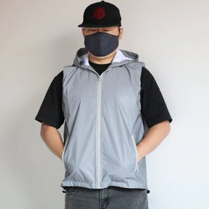 Reflective Hooded Cargo Vest