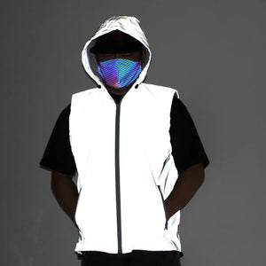 Reflective Hooded Cargo Vest