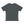 Dark Gray raglan running tee laid flat from the back, showing the small stitched tab between the shoulders
