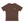 Coffee brown Reflective Running Raglan Shirt laid flat, front view with reflective sleeve stripes