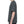 Side profile of the Dark Gray running T-shirt on a model, raglan sleeve with its reflective stripes
