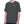 Three-quarter front view of the Dark Gray reflective raglan tee on a model, regular straight fit