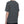 Back three-quarter view of the Dark Gray raglan tee on a model, showing the sleeve reflective stripes