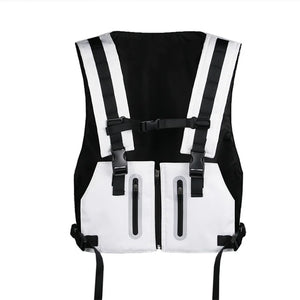 Reflective Stripe Cargo Vest