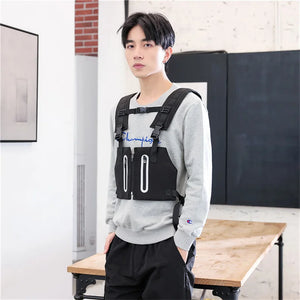 Reflective Stripe Cargo Vest