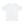 White raglan training tee laid flat from the back, showing the small stitched tab between the shoulders