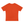 Orange raglan training tee laid flat from the back, showing the stitched tab and the raglan seams