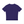 Deep Purple reflective trim gym tee laid flat from the back, plain dark purple back